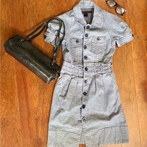 Marc By Marc Jacobs Gray Patterned Button-Up